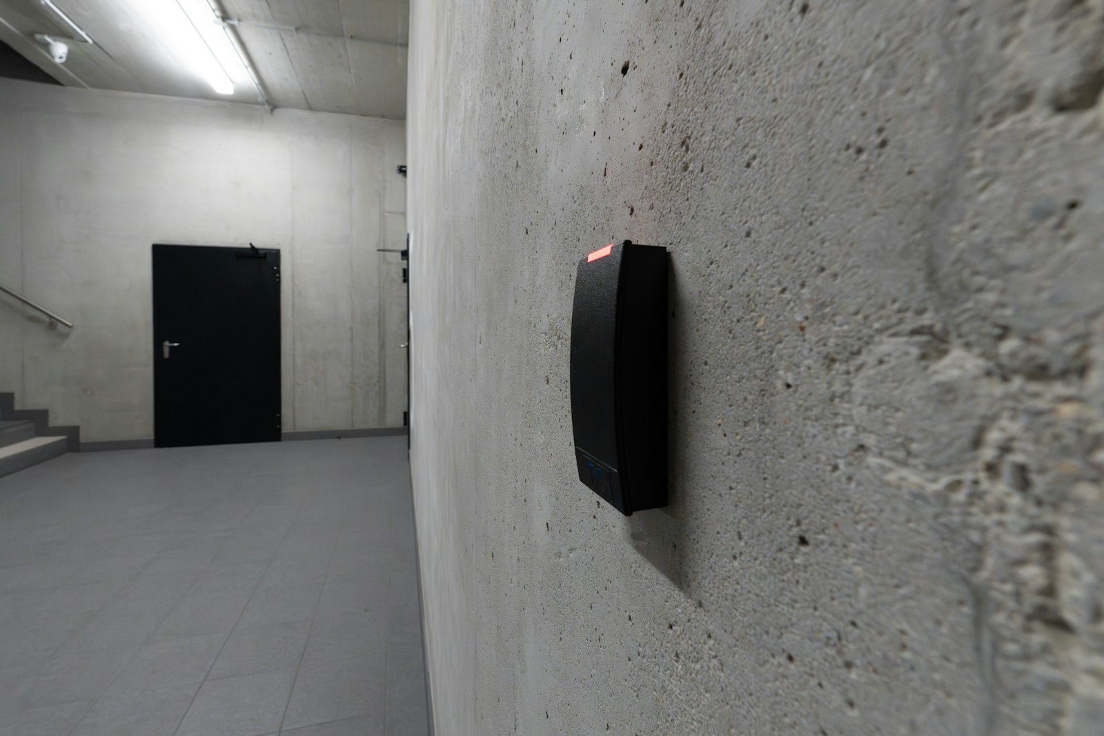 Card reader at a secure door